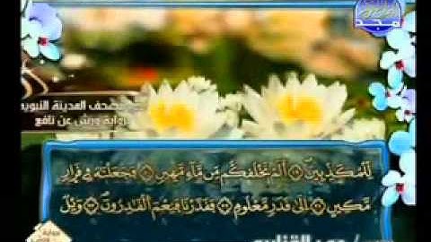سورة المرسلات الشيخ عمر القزابري