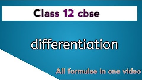 Differentiation | Derivative | Class 11 & 12 | by ali sir | all formula in this video
