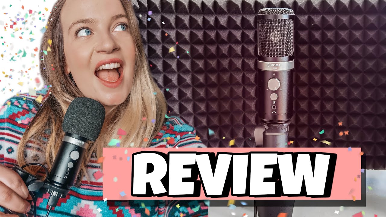 Moman RF30 Sound Shield and EM1 USB Microphone Review & Audio Comparison