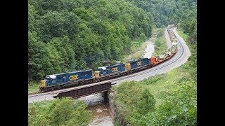 CSX Trains on the Keystone Sub