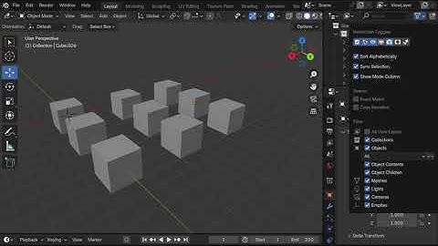 Locking an object - Blender 3D #blender #blender3d #learnblender