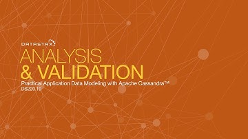 DS220.19 Analysis and Validation | Data Modeling with Apache Cassandra