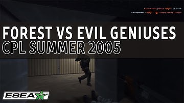 CS 1.6 Classic Throwback - Begrip f0rest vs Evil Geniuses at CPL Summer 2005