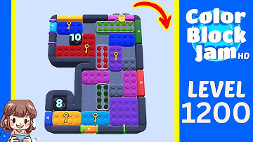 Color Block Jam Level 1200 Solution Walkthrough