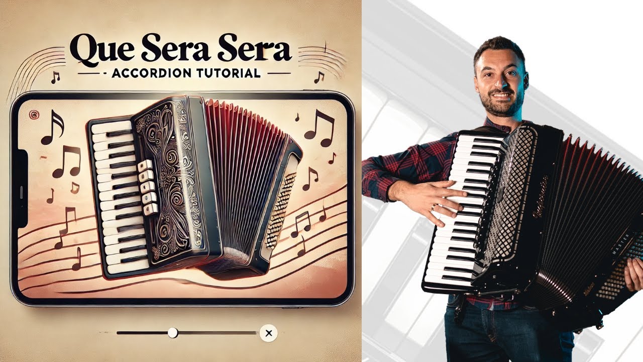 Que Sera, Sera (Whatever Will Be, Will Be) - Accordion Tutorial    