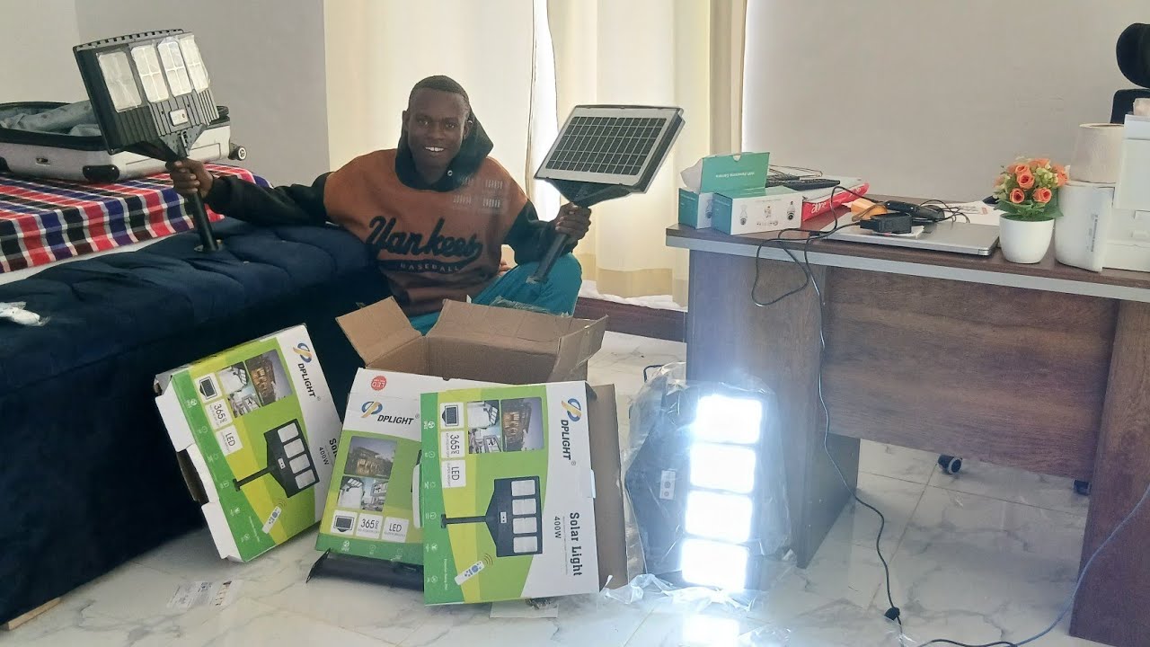 CONGRATS 👏 👏 TO ME AGAIN!!!||FINALLY THE BIG SOLAR LIGHTS AND C.C.T.V. ARE HERE! SECURITY UPGREADED!