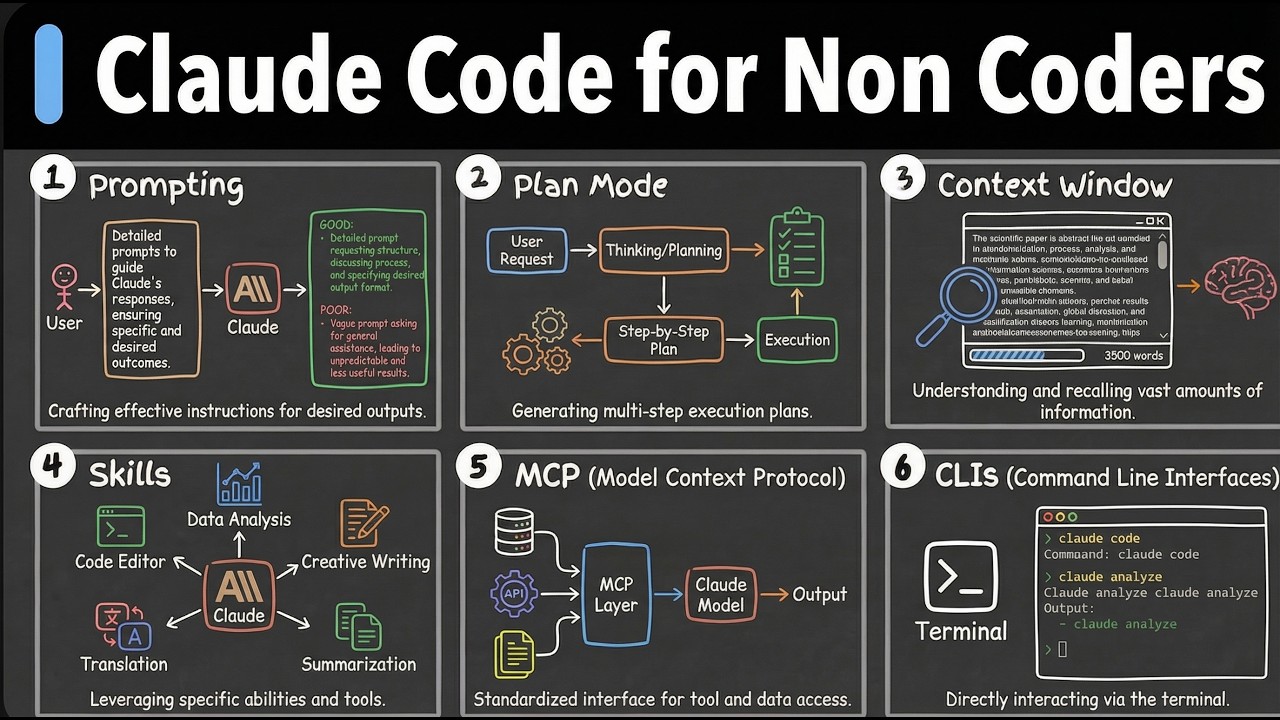 All 35 Claude Code Concepts Explained for Non-Coders
