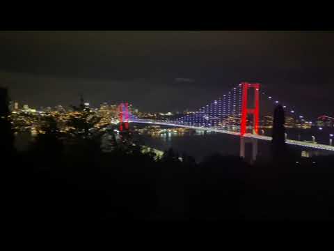 Boğaz'dan gece görünüm (15 Temmuz Şehitler Köprüsü-2021)