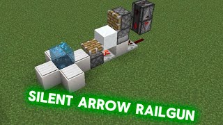 Works on bedrock and possibly java! Silent arrow railgun One shots full prot 4 neth