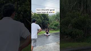 Joyce dimarahin gara2 hujan hujan di jalan😭