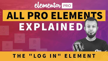 Log In​ Widget Tutorial | Elementor Pro Tutorial