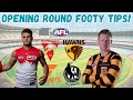 Opening Round footy tips | Who are you tipping?