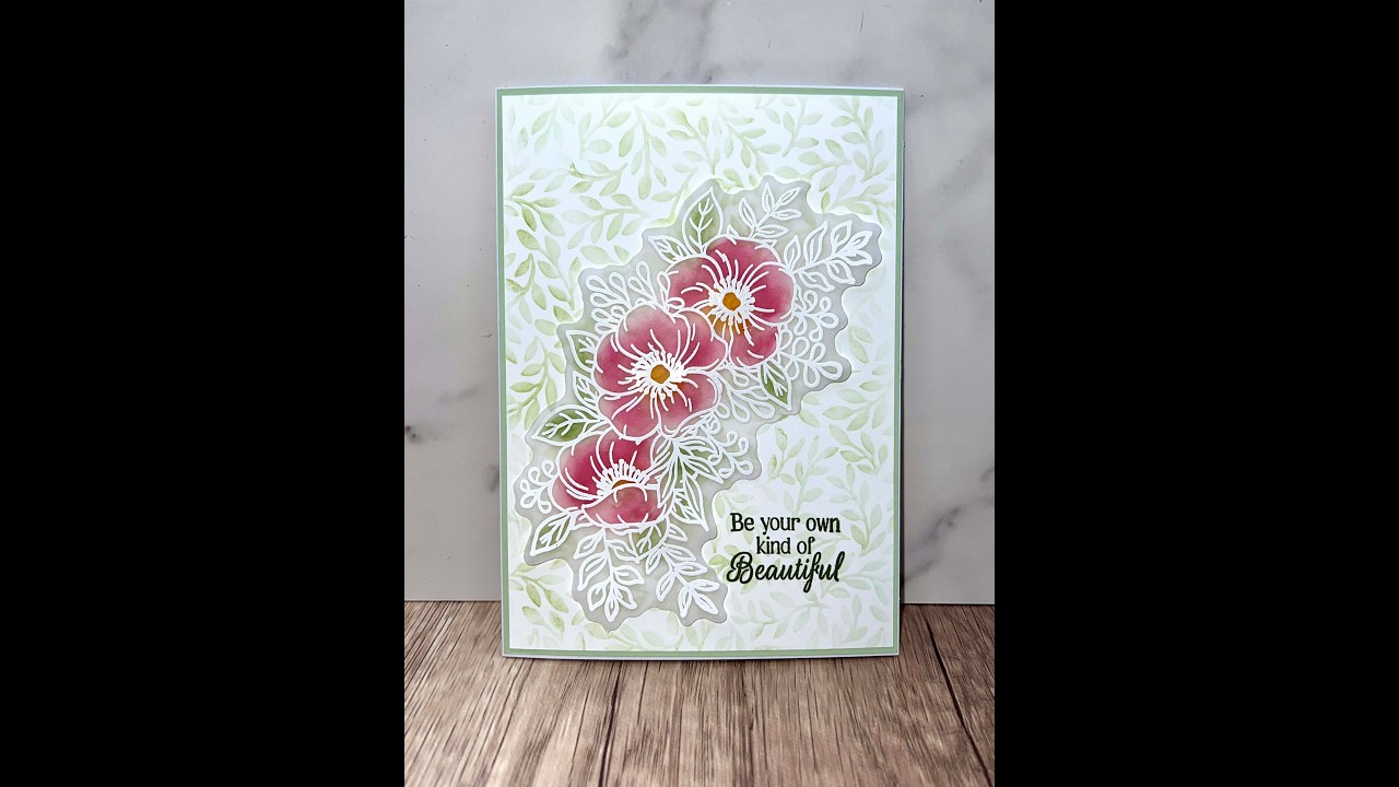 Цветочные мотивы, выполненные методом горячего тиснения на пергаменте