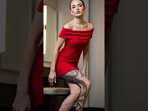 Before the Walk Begins | Red Dress Elegance