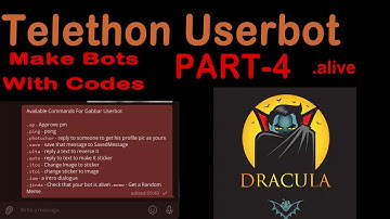 Alive Command | Make Your Own Telegram UserBot Using Telethon | P-4 | Telethon Bots