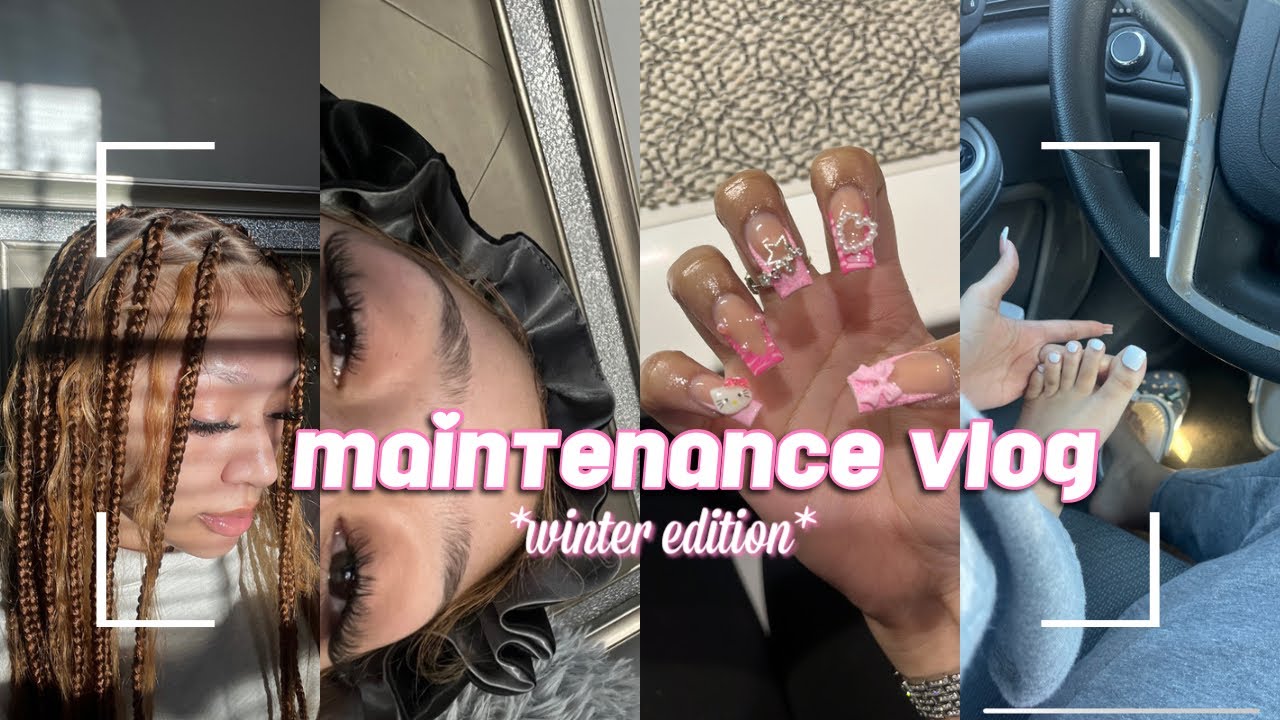 Maintenance Vlog *Winter Edition* (hair,nails,toes,etc)