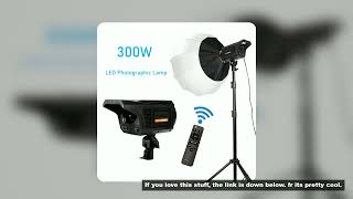 LED COB Video Light 150W Photography Lamp Dimmable Soft Box 3-Color With Remote Control for Studio V screenshot 5