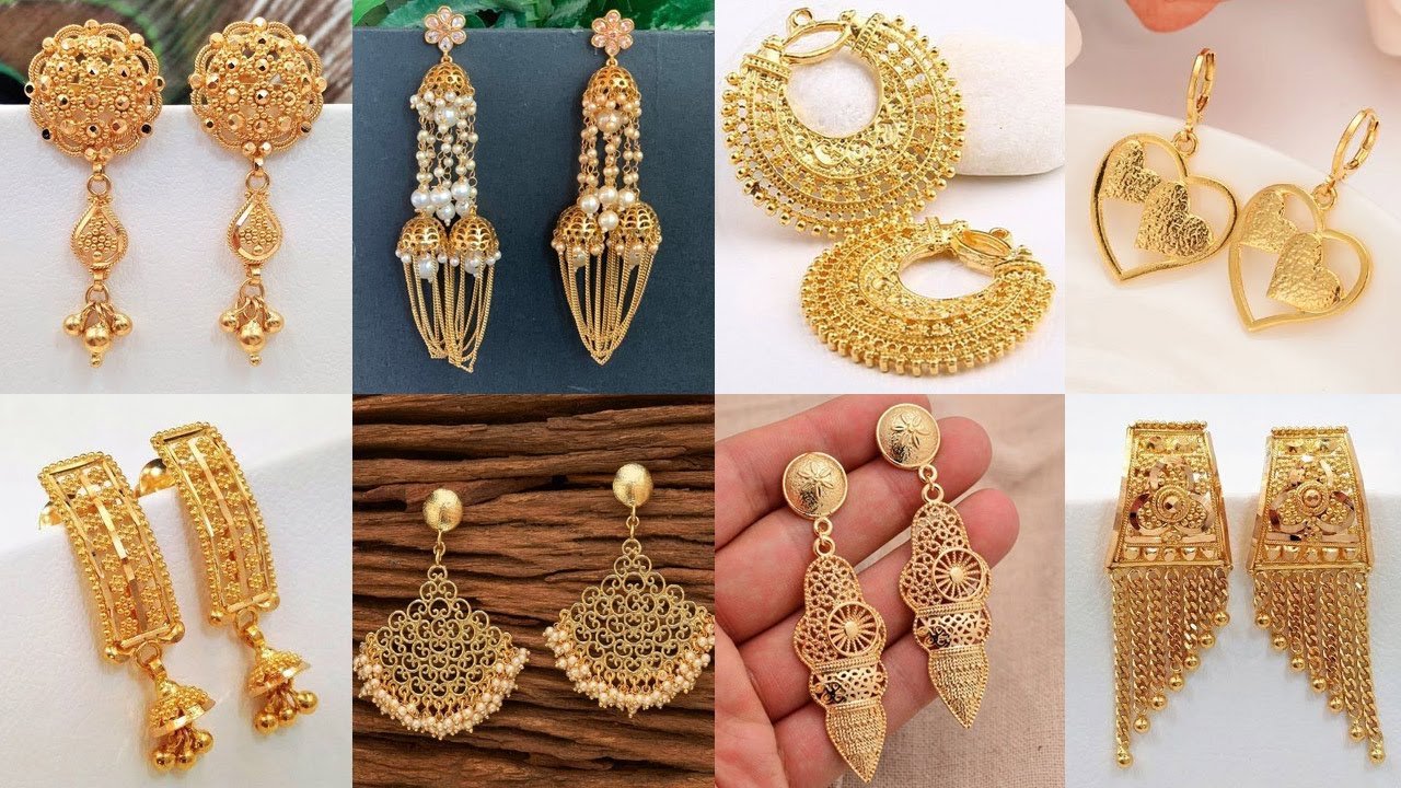 Pure Gold Earrings, 11 Grams at Rs 49500/gram in Bengaluru | ID: 21995522212