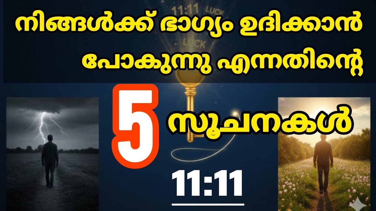 നിങ്ങൾക്ക് ഭാഗ്യം ഉദിക്കാൻ പോകുന്നു എന്നതിന്റെ 5 സൂചനകൾ! | 5 Signs of Good Luck Coming to You