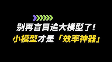 别再盲目追大模型了！0 5B 小模型才是打工人的「效率神器」大模型训练 大模型应用开发#人工智能 卢菁博士