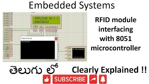 [ES-TE-31]RFID module interfacing with 8051 Microcontroller
