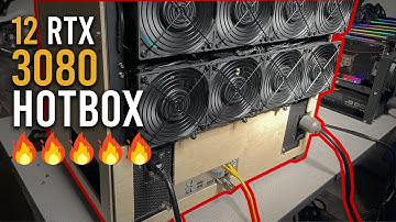 BEST way to cool 12 RTX 3080 Mining Rig | HotBox Method