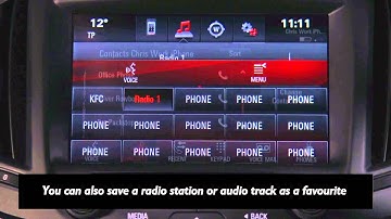 How do I store favourites in my Insignia using the MyLink? | myHolden Connect