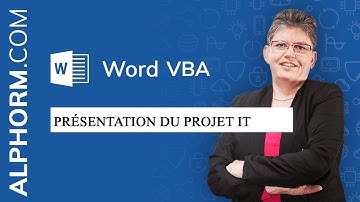 Vidéo présentation du Projet IT de la formation Word 2016 VBA