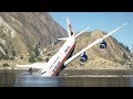 World's Heaviest 747 Emergency Water Landing Goes Wrong | GTA 5