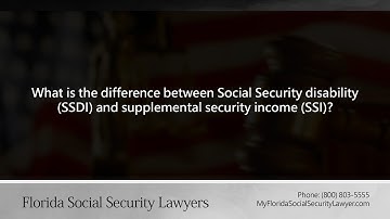 What is the difference between Social Security disability (SSDI) and (SSI)?
