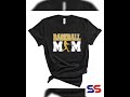 Baseball Mom Custom Personalized Glitter Design Unisex Soft Jersey Bella Canvas Shirt Great Bouje...