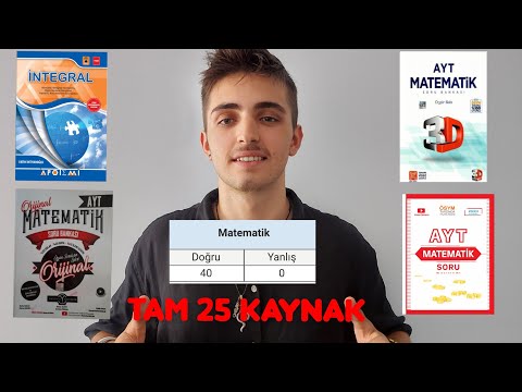 SAY 633.SÜNDEN AYT MATEMATİK KAYNAK ÖNERİLERİ | TAM 25 KAYNAK ! |#yks2023 #aytmatematik