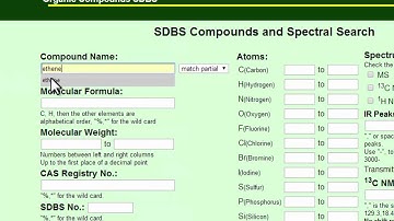 How to find chemical spectra online