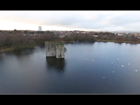 Drone flight over Stanely Castle, Paisley