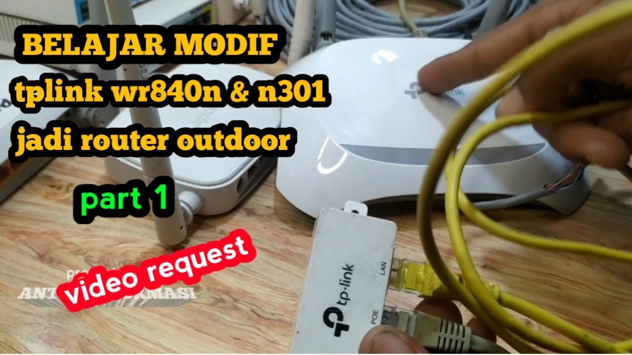 CARA SAMBUNG KABEL LAN MODIF POE UNTUK ROUTER OUTDOOR UNTUK NEMBAK WIFI ...