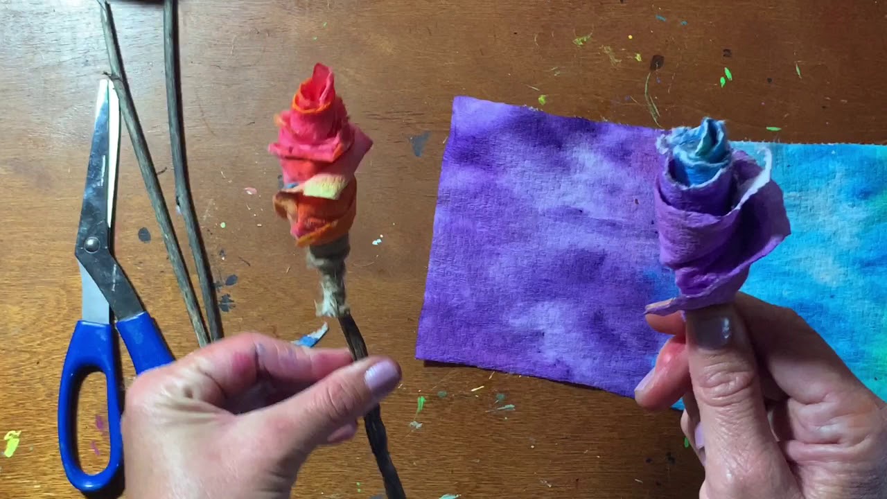Paper towel Roses - YouTube