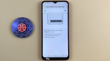 How to enable/disable Toolbar after taking phone screenshot on Samsung A03 Android 13