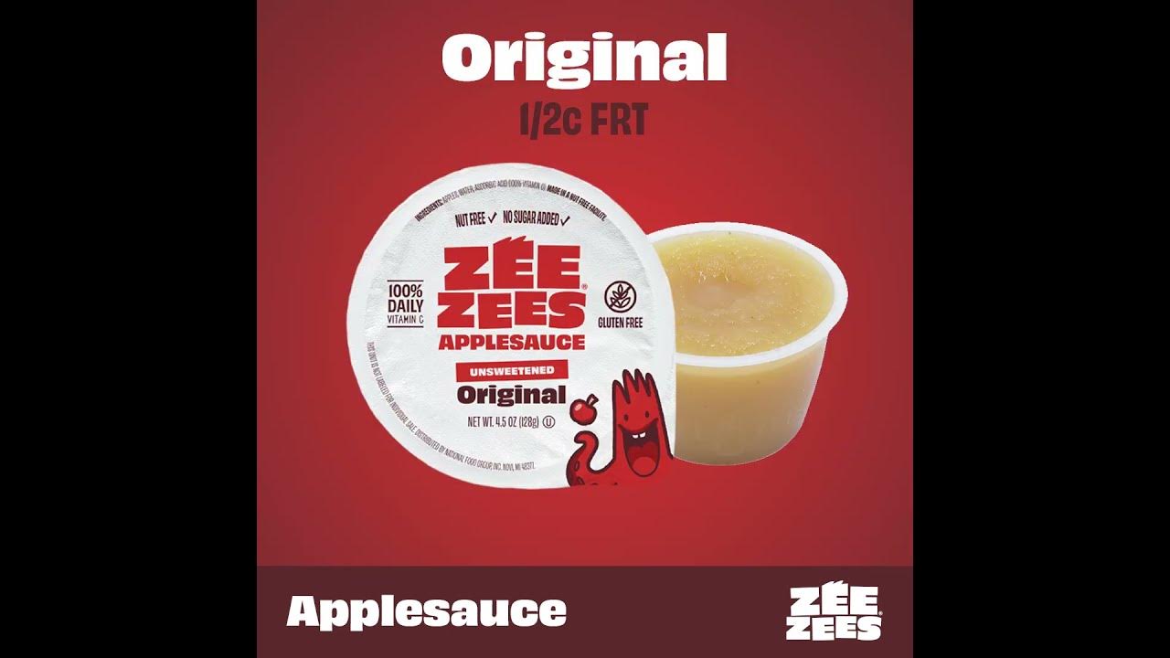 Zee Zees Applesauce Cups Category for Food Service YouTube
