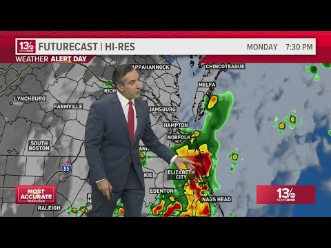 Chance for severe storms persists on Memorial Day - YouTube