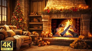 [4k UHD]  Fireside Christmas Classics  Cozy Holiday Vibes ️