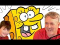 Father and son spongebob animation