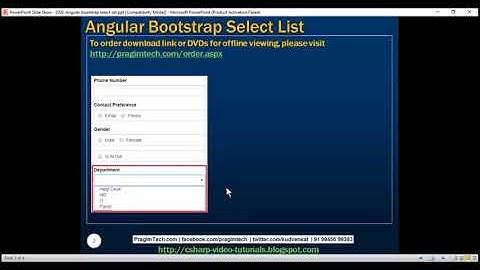 Angular bootstrap select list