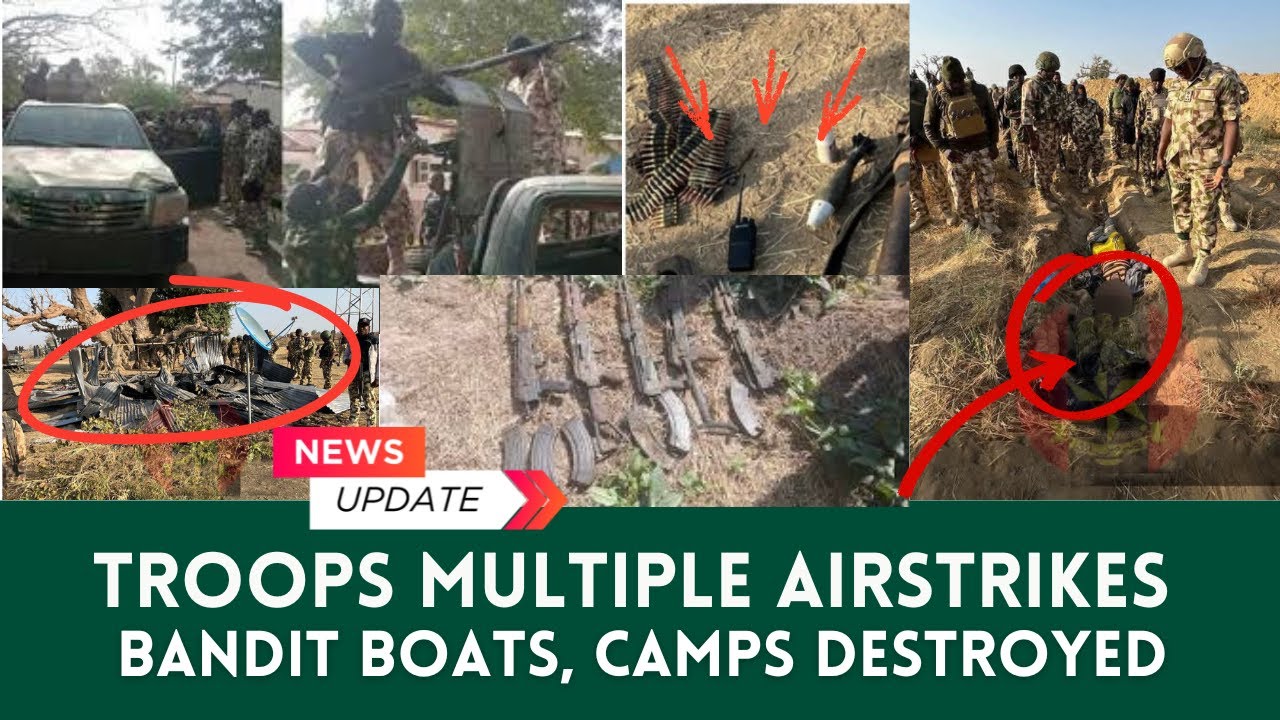 Nigerian Troops Back to Back Air and Ground Strikes on Bandits' Destroys Multiple Camps in NE