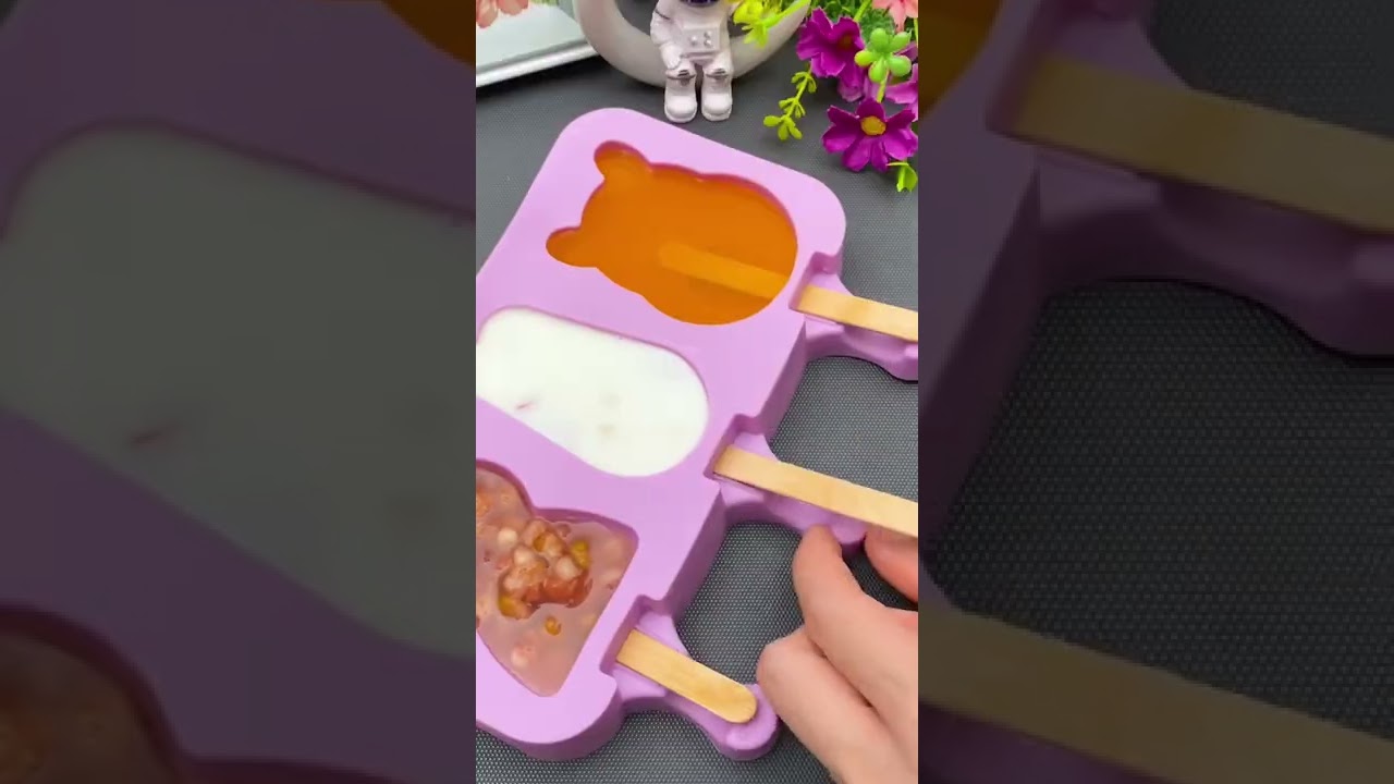 Silicone Ice Cream Mold *FREE* 50 Wooden Sticks Ice Cream Stick Mould