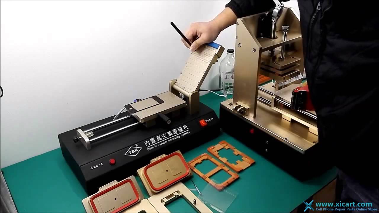 Built-in Vacuum Pump OCA Laminating Machine Polarizing Film Machine - YouTube