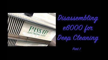 Passap e6000 Knitting Machine - Disassembly for Deep Cleaning