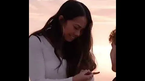 Perfect proposal 😍 Beautiful Sunset 🌅 emotions 🥰 and unforgettable sky!