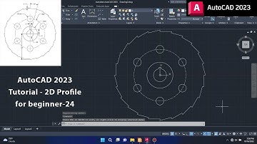 AutoCAD 2023 Tutorial - 2D Profile for beginner EP.24 #autocad
