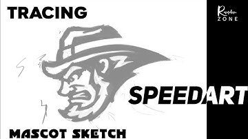 Tracing Mascot Sketch || Speedart || Adobe Infinite Design