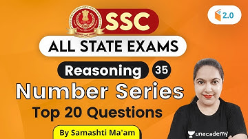 4:30 PM - SSC 2020 & All State Exams | Reasoning by Samashti Shukla | Number Series